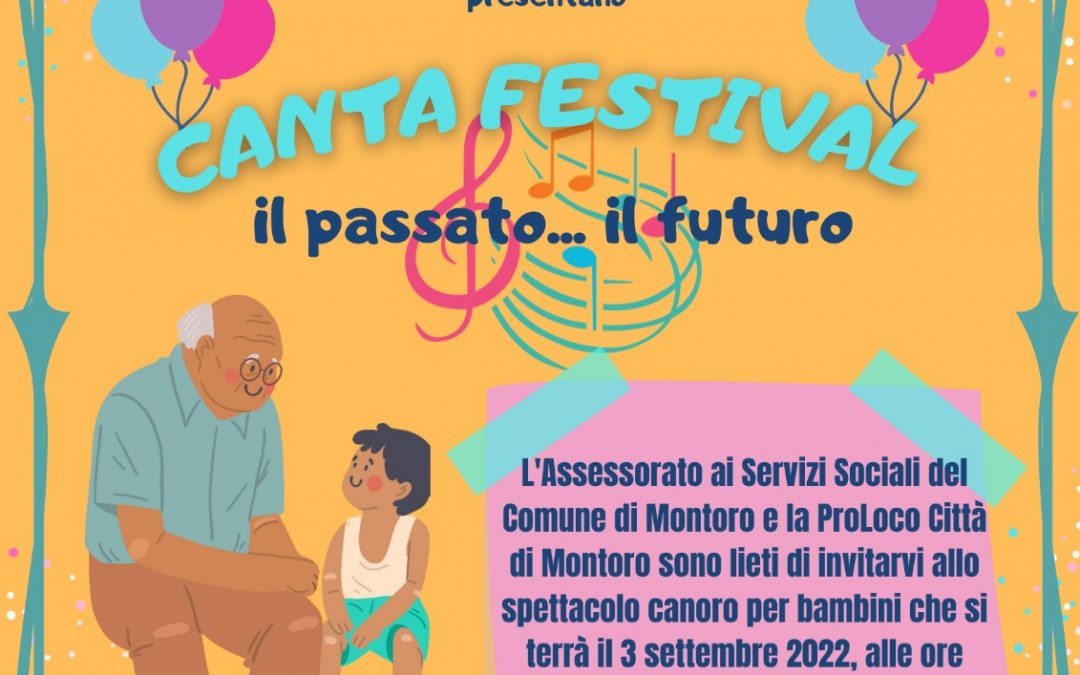 Canta Festival 3 Settembre 2022 – Pro Loco Montoro