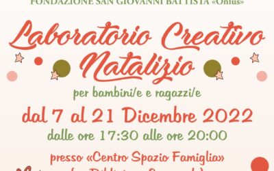 Dal 7 al 21 Dicembre 2022: Laboratorio Creativo Natalizio – Pro Loco Virtus
