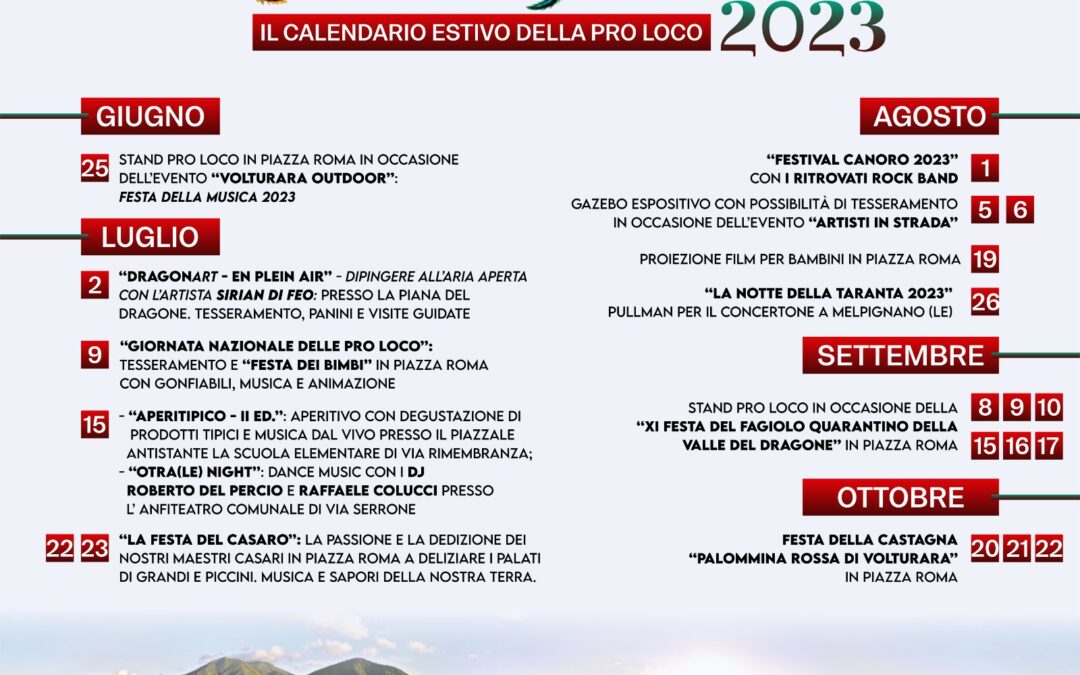 Festa del Drago – Pro Loco Volturara 2023