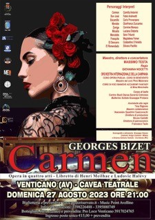 DOMENICA 27 AGOSTO 2023, “Carmen” di George Bizet